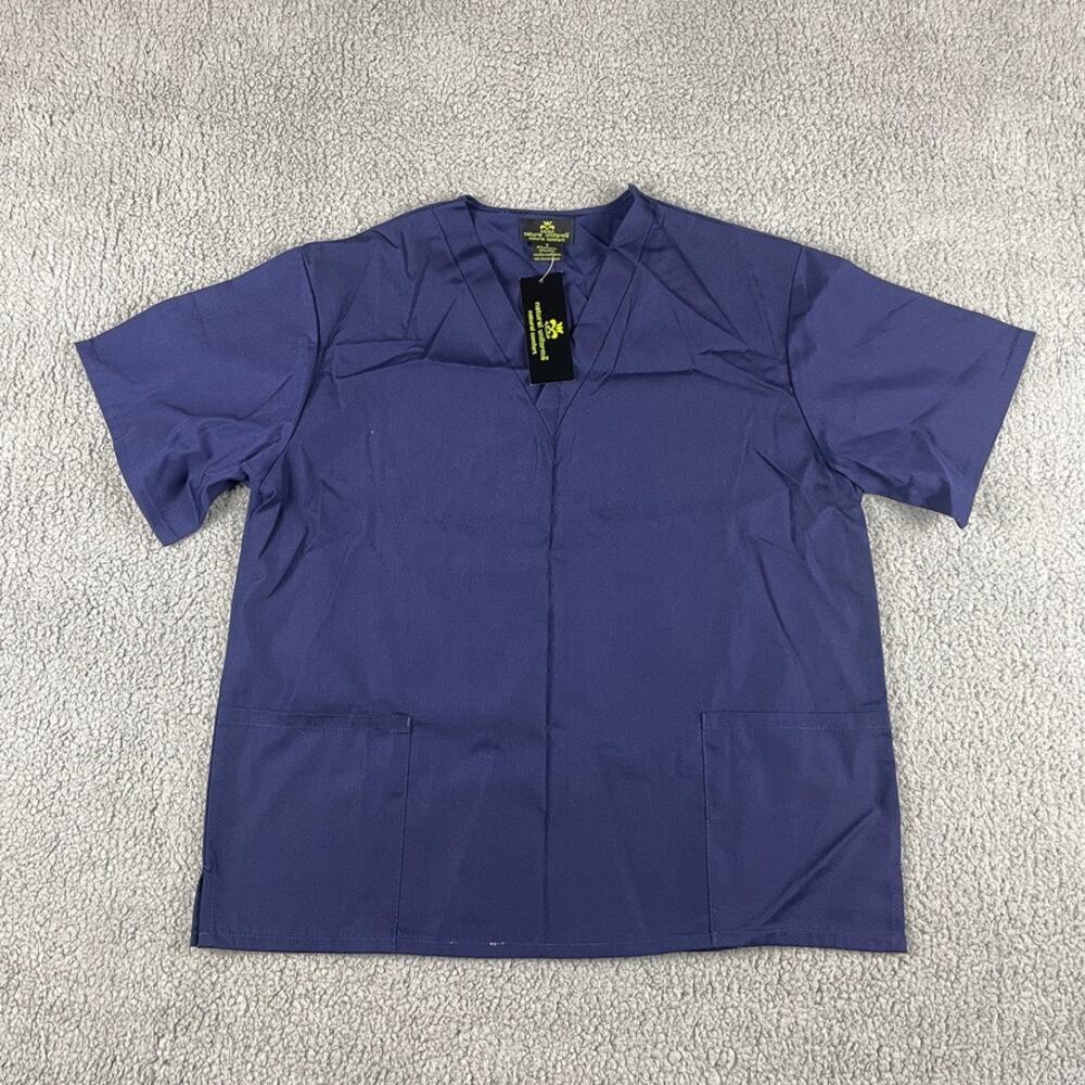 Natural Uniforms Women's Small True Navy Blue Scrub Set Medical Scrub Top & Pant